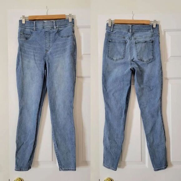 SPANX® Ankle Skinny Jeans, Light Vintage Wash M - Picture 4 of 10